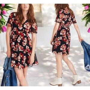 Madewell Orchard Dress Prairie Women Floral 70s Style Flutter Sleeve romantic 0
